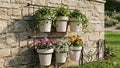 3 pot Horizontal wall planter