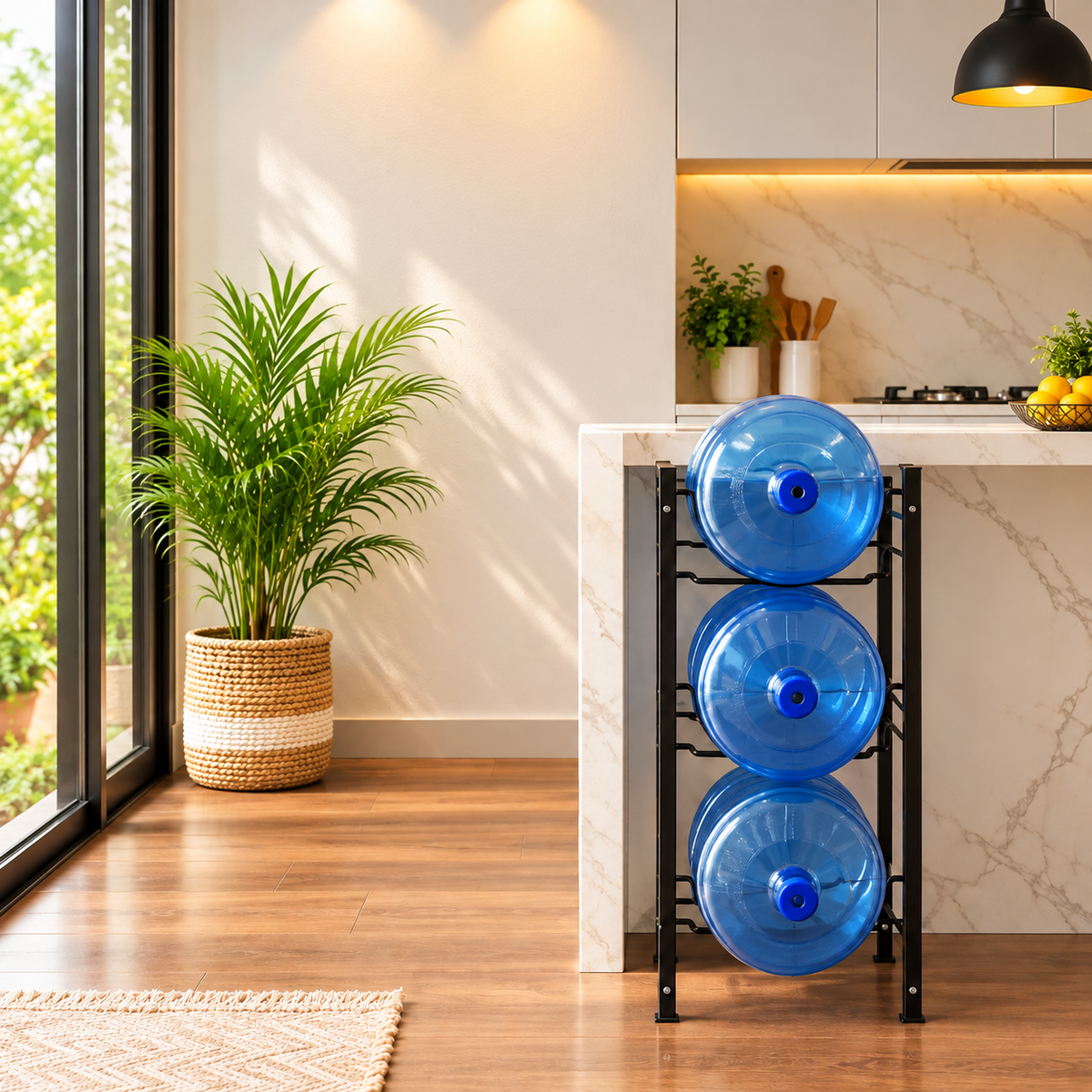 3-Tier Metal Water Bottle Rack