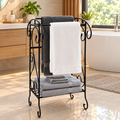 Towel stand in wrought iron